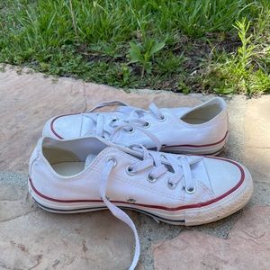 white low top converse